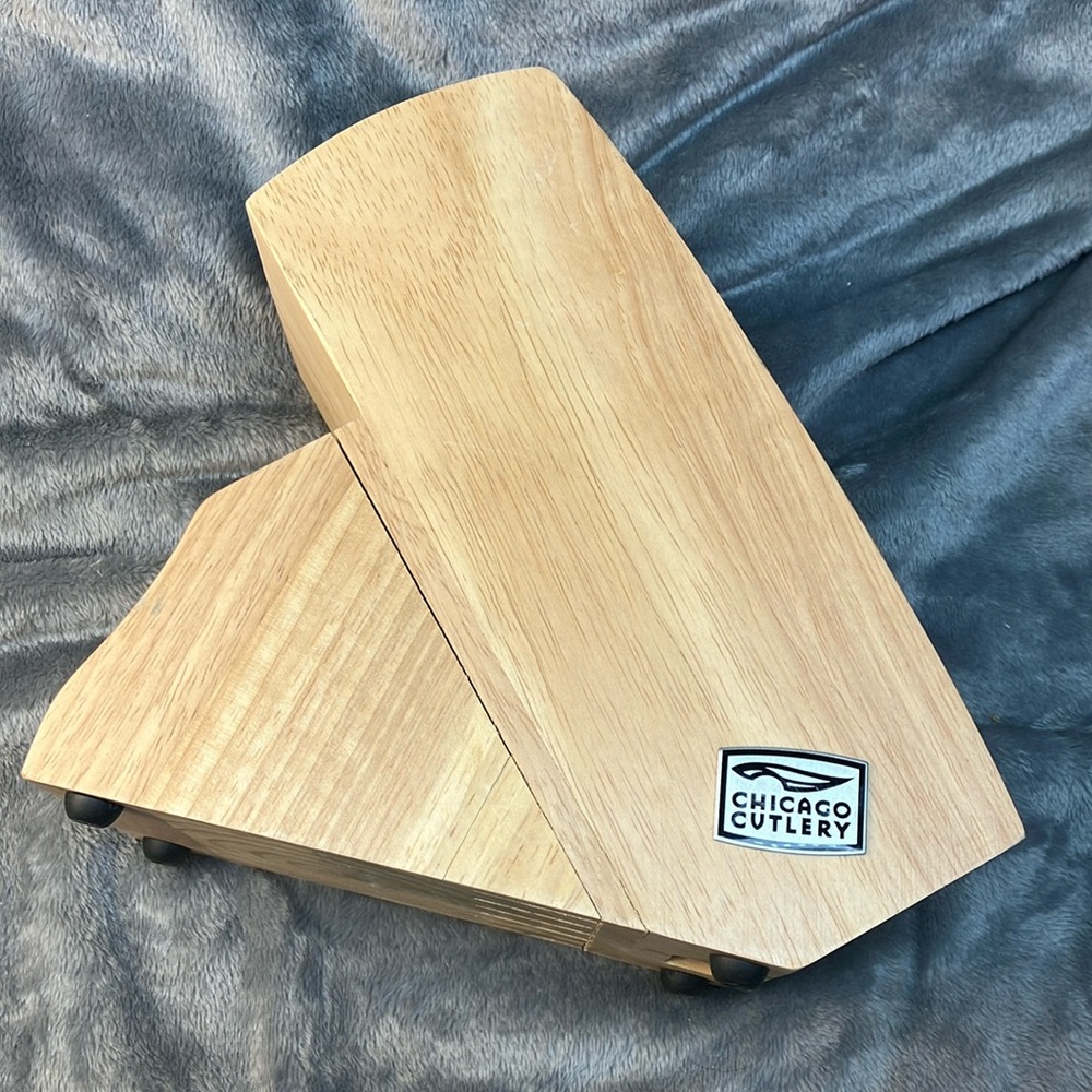 Chicago Cutlery 14 Slot Wooden Block Knife Holder - No Knifes